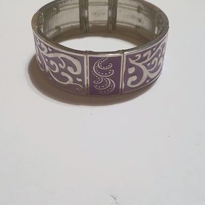 Purple stainless steel Bracelet